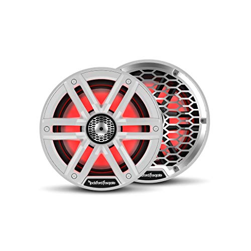 Rockford Fosgate M2-65 Color Optix 6.5” 2-Way Coaxial Multicolor LED Lighted Marine Speakers - White/Stainless (Pair) Rockford Fosgate M2-65 Color Optix 6.5” 2-Way Coaxial Multicolor LED Lighted Marine Speakers - White/Stainless (Pair)